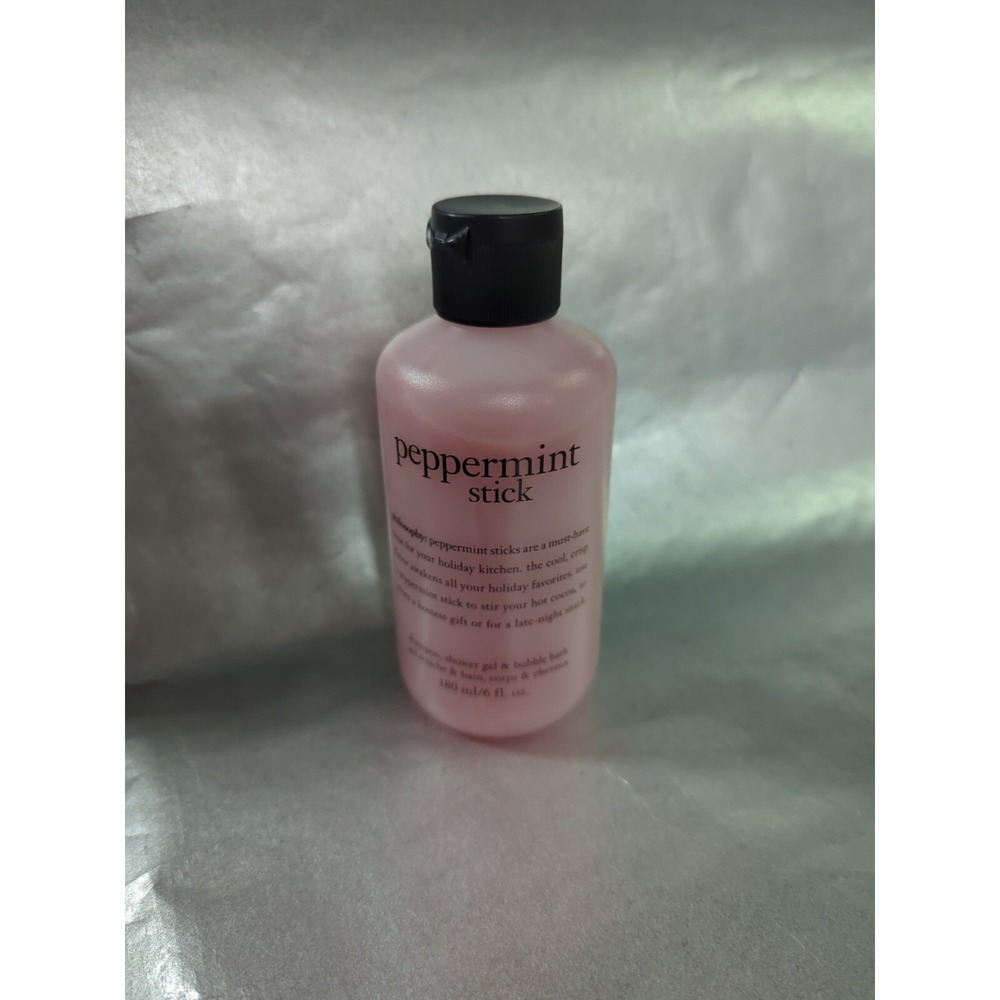 Philosophy Peppermint stick Shower gel bubble bath shampoo 6 fl oz NEW